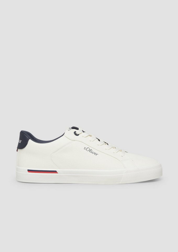 s.Oliver Sneakers Sneaker Sneaker in Leder-Optik (weiß)