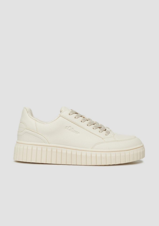 s.Oliver Sneakers Sneaker Sneaker mit Plateau-Sohle (beige)