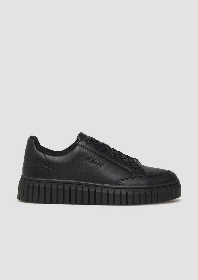 s.Oliver Sneakers Sneaker Sneaker mit Plateau-Sohle (schwarz)