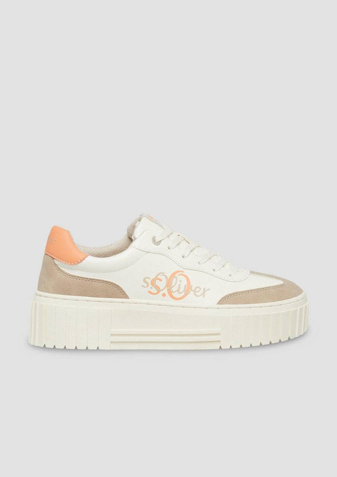 s.Oliver Sneakers Sneaker Sneaker mit Plateau-Sohle und Logo-Detail