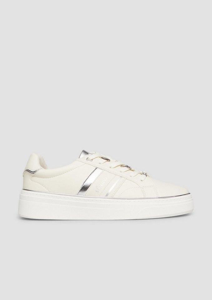 s.Oliver Sneakers Sneaker Sneaker mit Plateau-Sohle und Logo-Detail (beige)