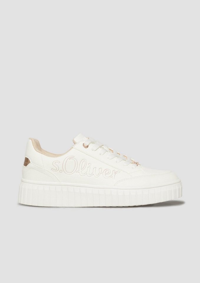 s.Oliver Sneakers Sneaker Sneaker mit Plateau-Sohle (weiß)