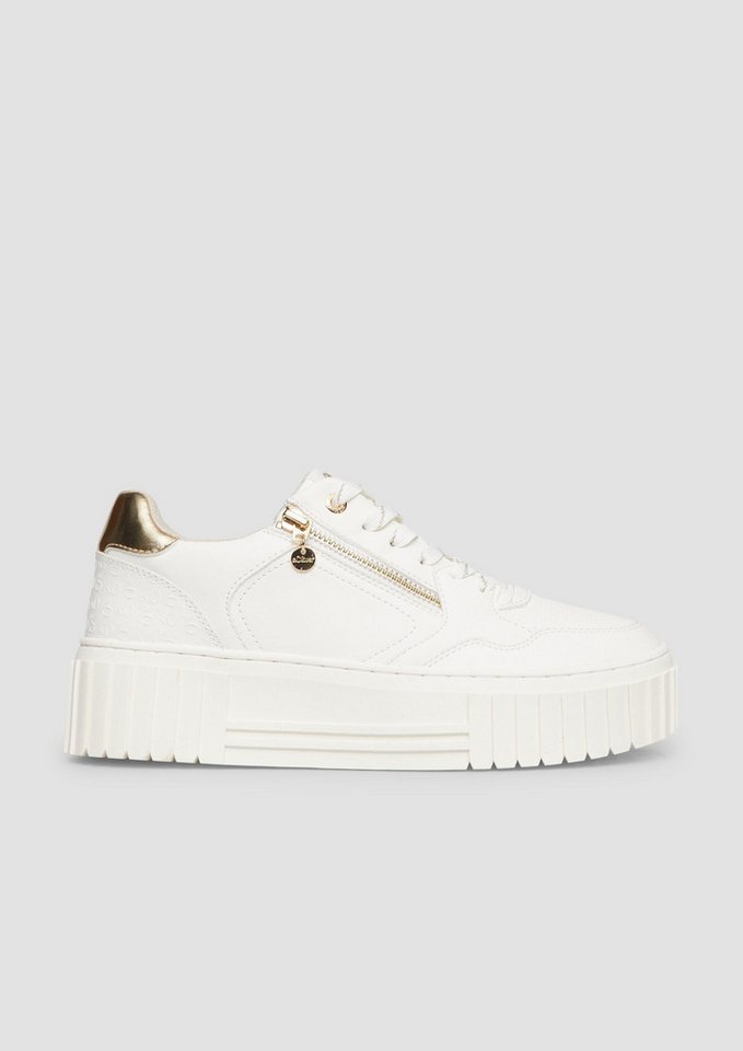 s.Oliver Sneakers Sneaker Sneaker mit Plateau-Sohle (weiß)
