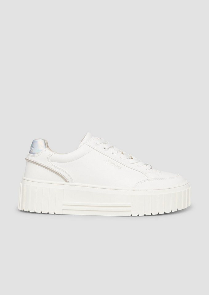 s.Oliver Sneakers Sneaker Sneaker mit Plateau-Sohle und Leo-Detail