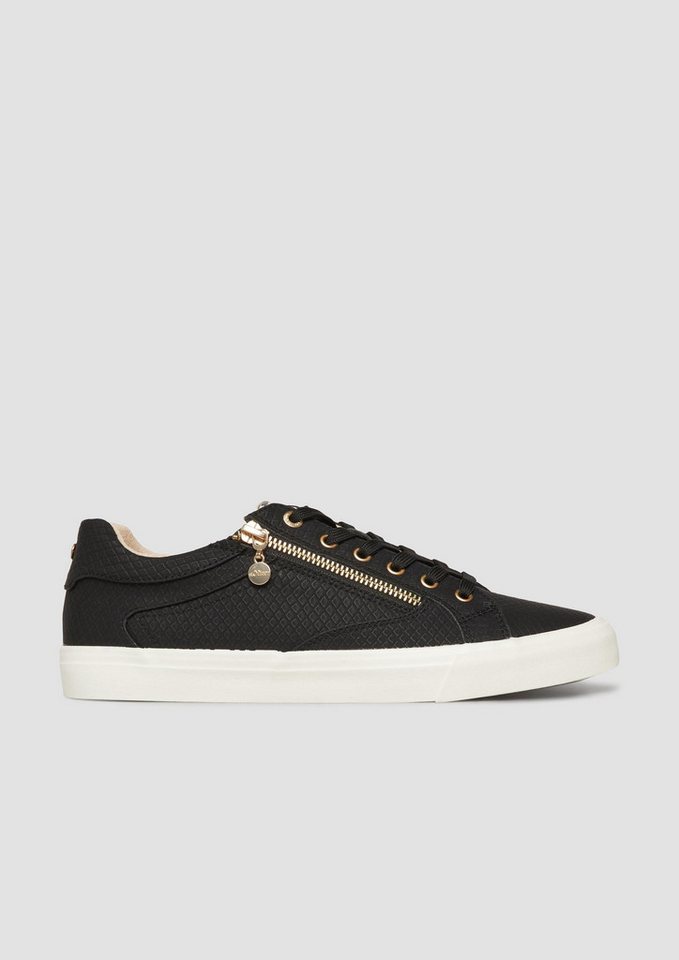 s.Oliver Sneakers Sneaker Sneaker mit Reißverschluss (schwarz)