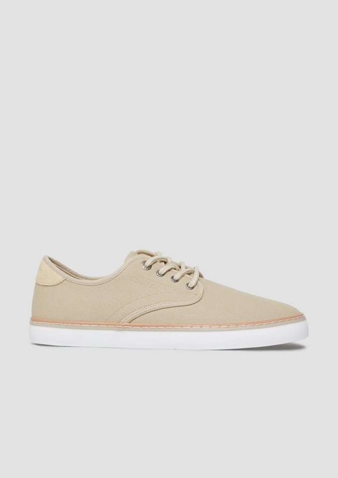 s.Oliver Sneakers Sneaker Textil-Sneaker mit Schnürung (beige)