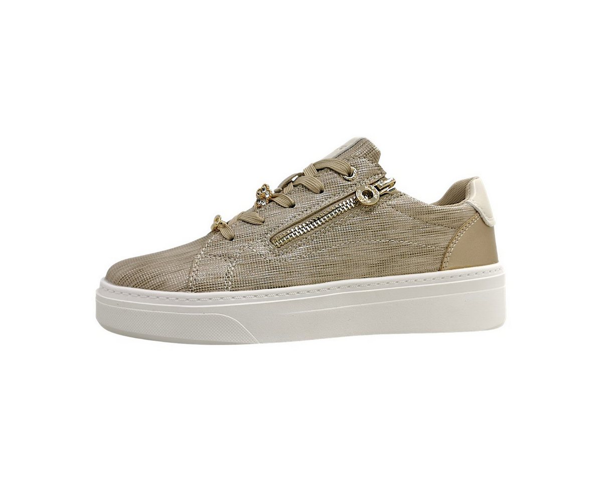 s.Oliver sportlicher Schnürer Schnürschuh (gold)