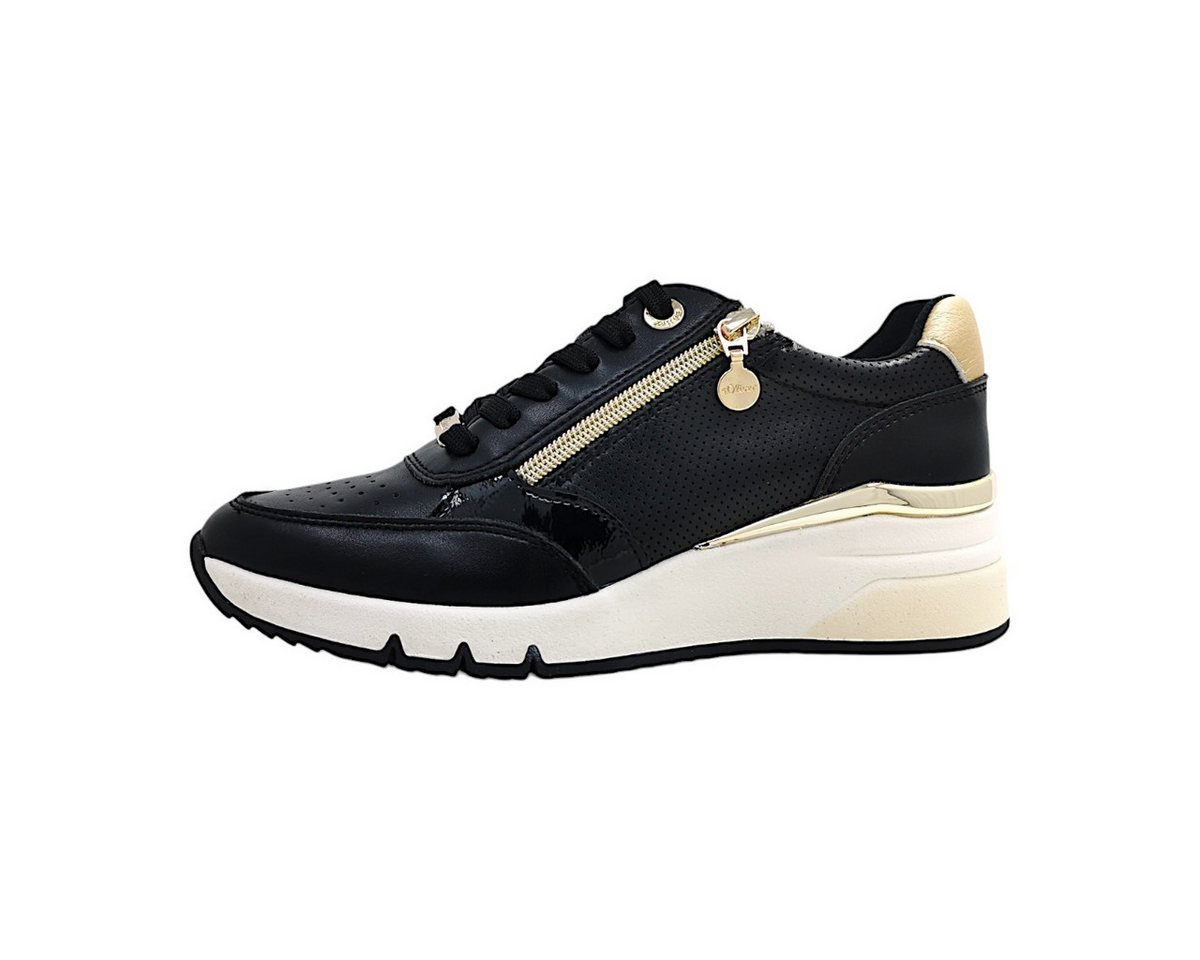 s.Oliver sportlicher Schnürer Schnürschuh (schwarz)