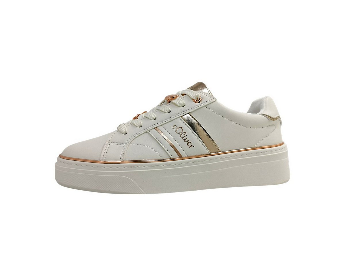 s.Oliver sportlicher Schnürer Schnürschuh (weiß)