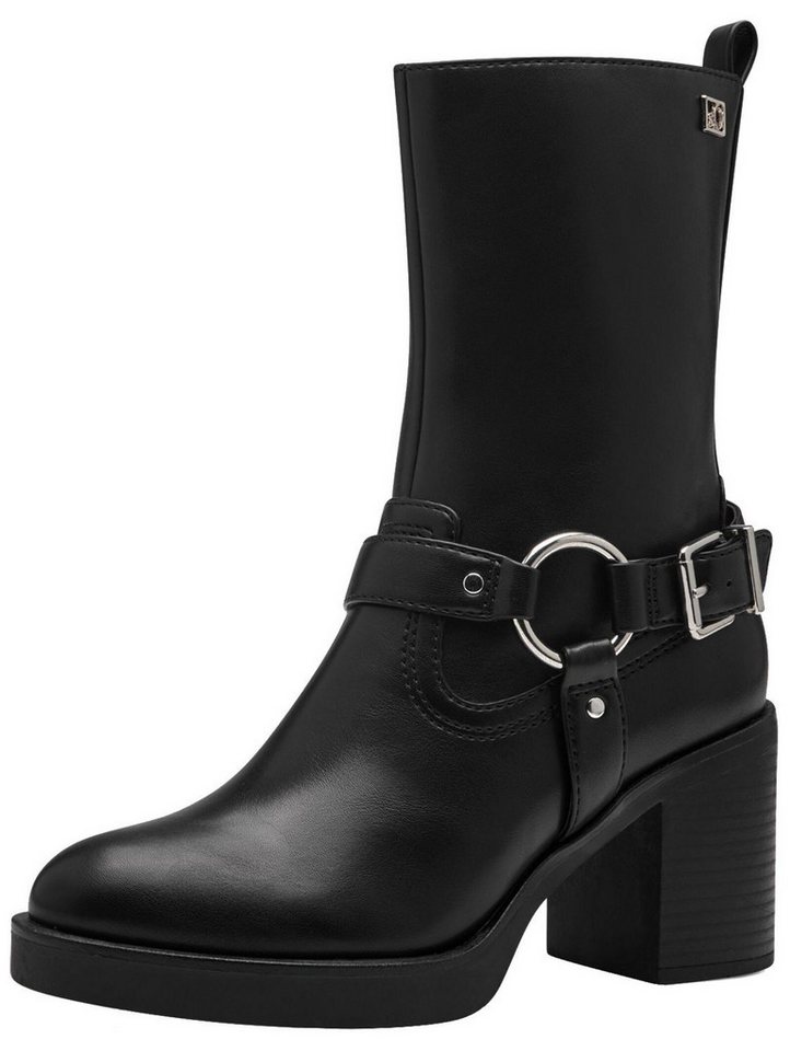 s.Oliver Stiefelette Lederimitat . High-Heel-Stiefelette