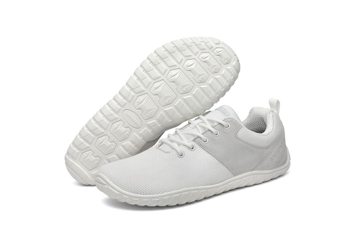 SAGUARO Active Sommer Barfußschuh (6mm Sohlenstärke, Nullabsatz, bequem, leicht, atmungsaktiv, rutschfest) Minimalschuhe Sportschuhe Sneaker Halbschuh Schnürschuh Freizeitschuhe
