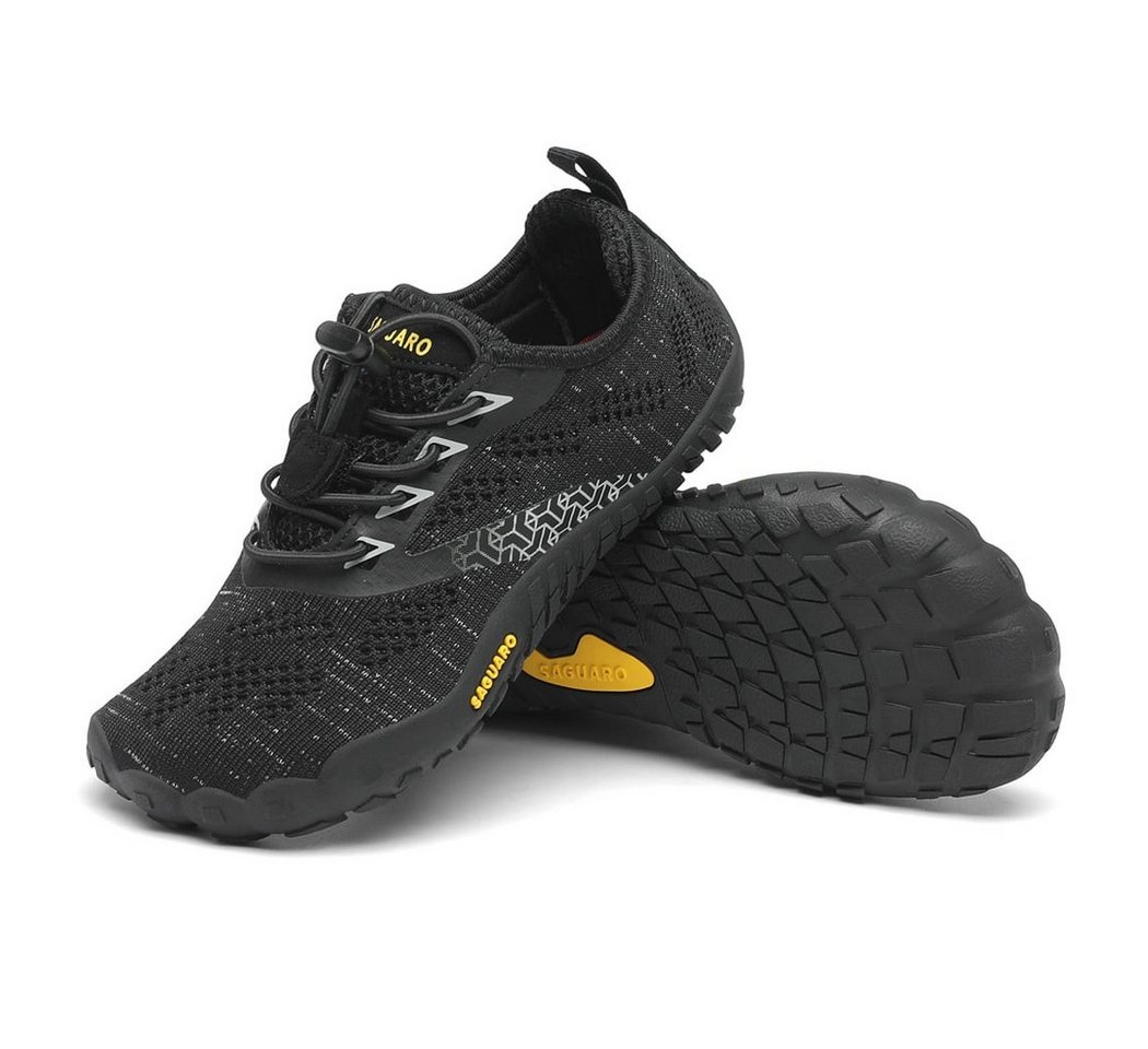SAGUARO Smart I (flexible Sohle, Zero Drop) schwarz Kinder Barfußschuh