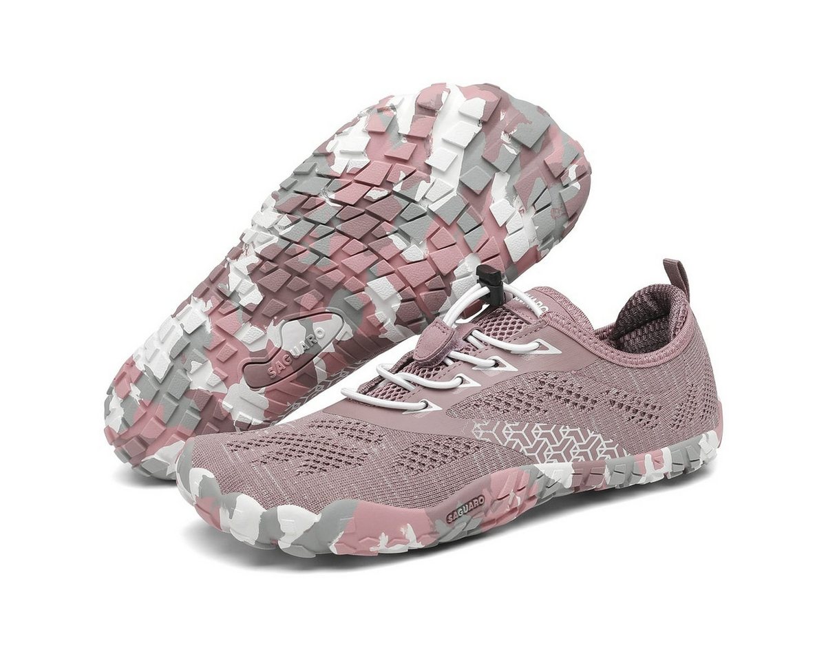 SAGUARO Smart II (flexible Sohle, breite Zehenbox) rosenrot Barfußschuh