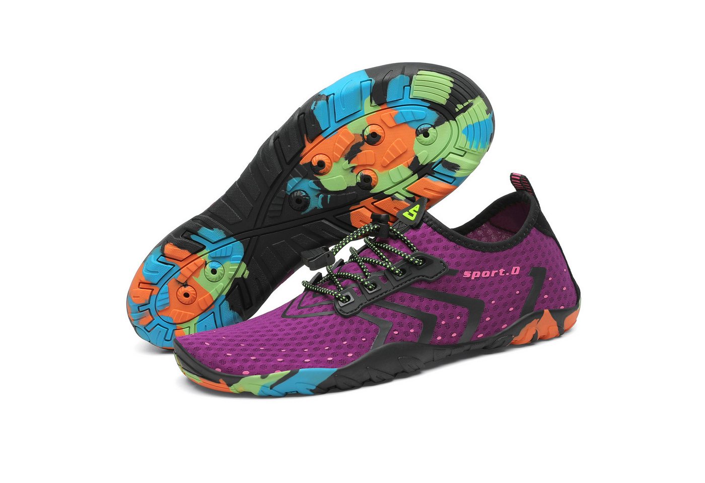 SAGUARO Sommer Badeschuh (5mm Sohle, bequem, leicht, atmungsaktiv, rutschfest, schnelltrocknend) (Barfuß-Schuhe) Wasserschuhe Surfschuhe Schwimmschuhe Wasser-Sport