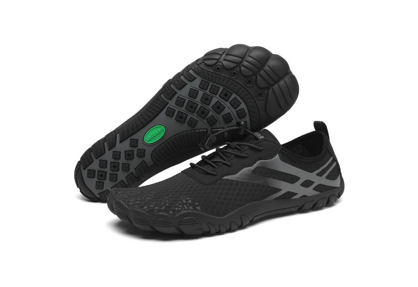 SAGUARO Sommer Barfuß - Badeschuh (3mm Sohlenstärke, Nullabsatz, bequem, leicht, atmungsaktiv, rutschfest) Barfuß-Schuhe Wasserschuhe Surfschuhe Schwimmschuhe Wasser-Sport