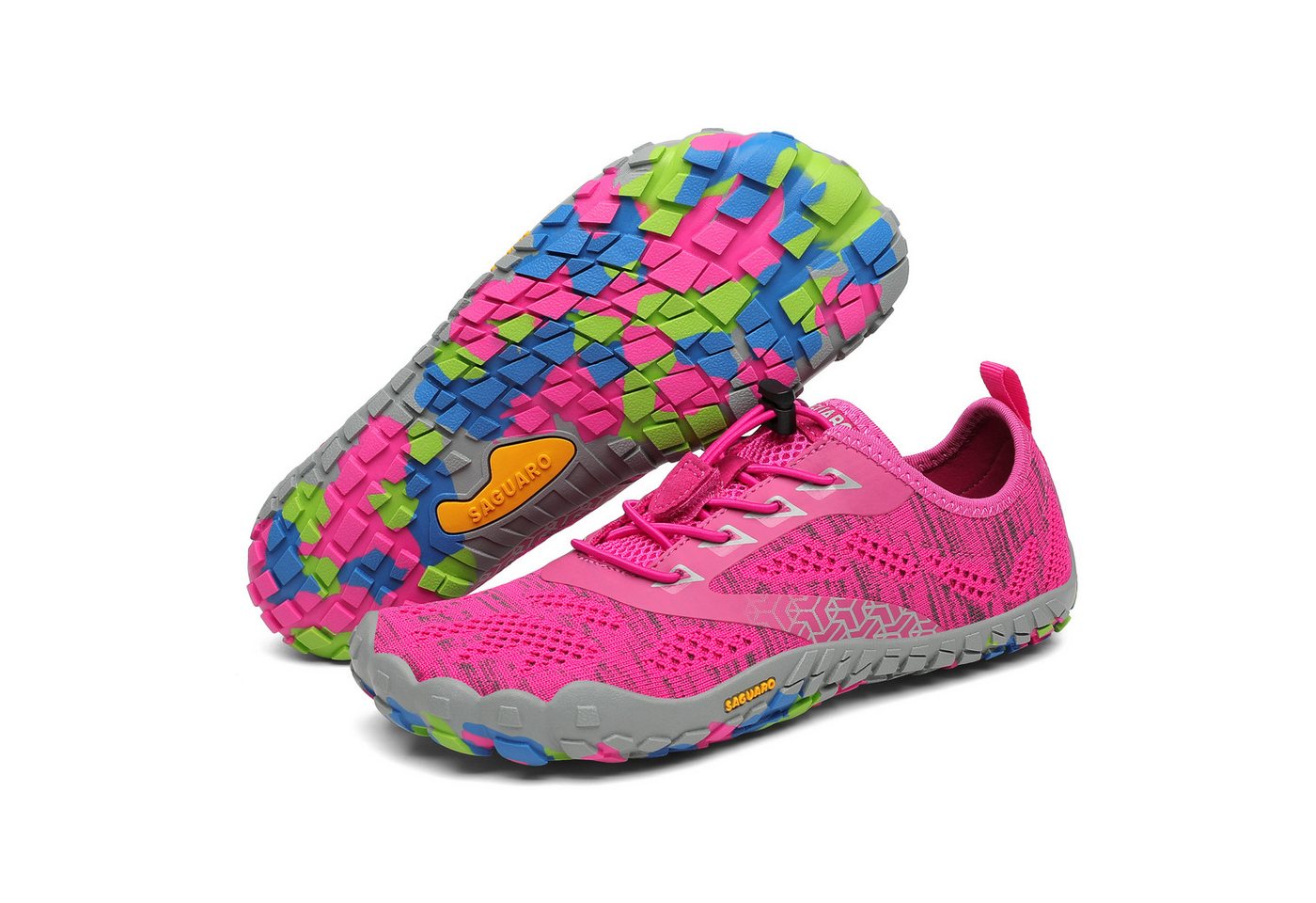 SAGUARO Sport Sommer Barfußschuh (5mm Sohlenstärke, Nullabsatz, bequem, leicht, atmungsaktiv, rutschfest) Minimalschuhe Laufschuhe Sport-Schuhe Jogging Sneaker Trail-Running