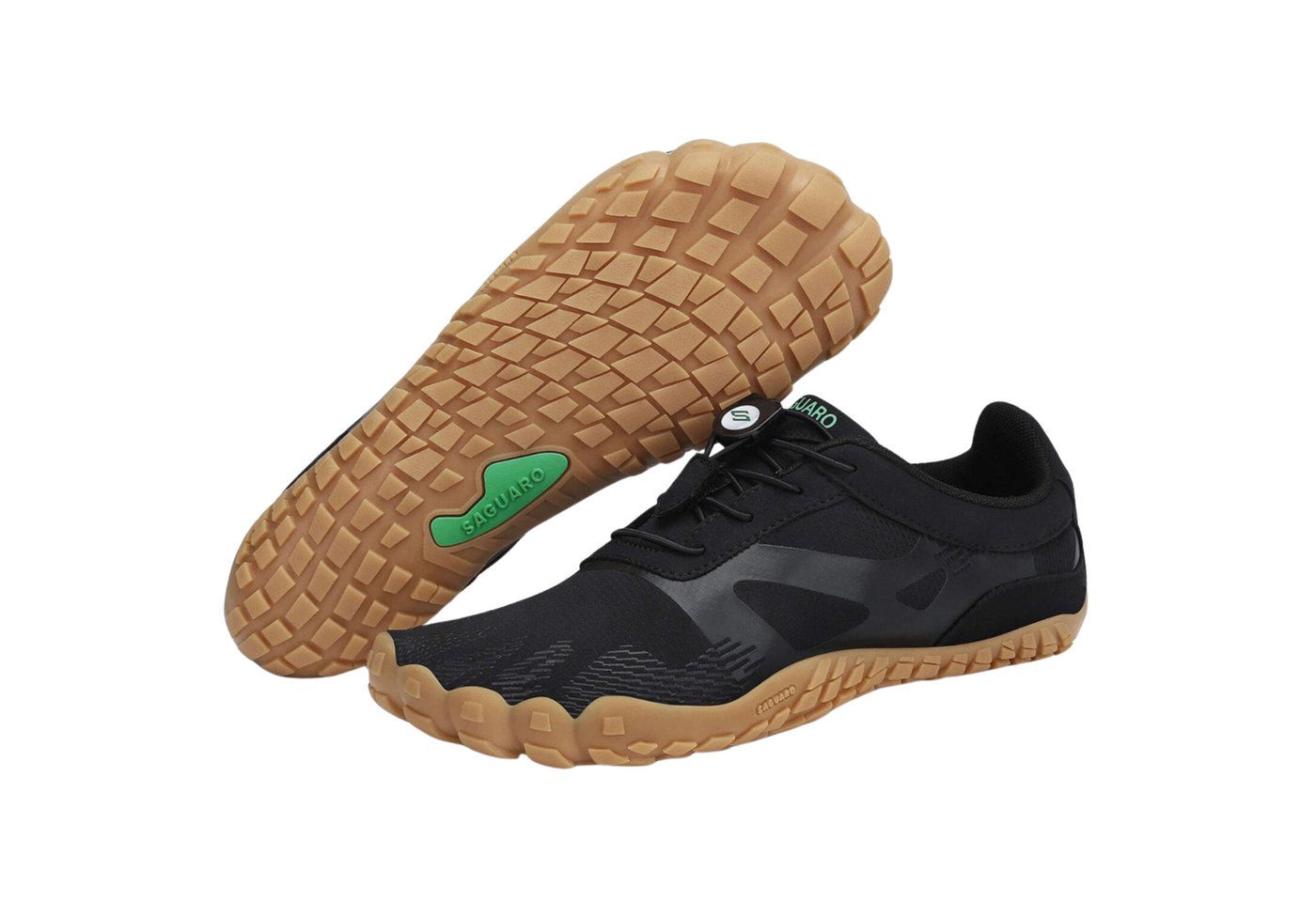 SAGUARO Sport Sommer Barfußschuh (5mm Sohlenstärke, Nullabsatz, bequem, leicht, atmungsaktiv, rutschfest) Minimalschuhe Laufschuhe Sport-Schuhe Jogging Sneaker Trail-Running