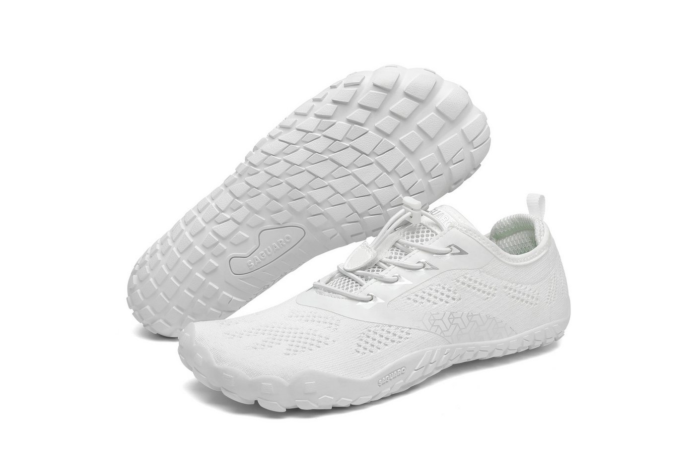 SAGUARO Sport Sommer Barfußschuh (5mm Sohlenstärke, Nullabsatz, bequem, leicht, atmungsaktiv, rutschfest) Minimalschuhe Laufschuhe Sport-Schuhe Jogging Sneaker Trail-Running