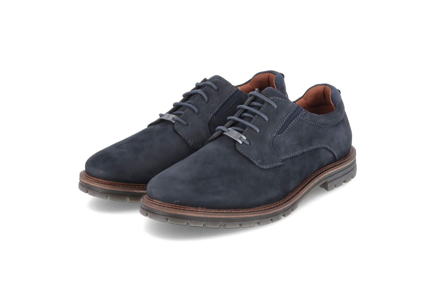 Salamander E31AUZ011500-4100 SP Herren Rauleder blau Schnürschuh