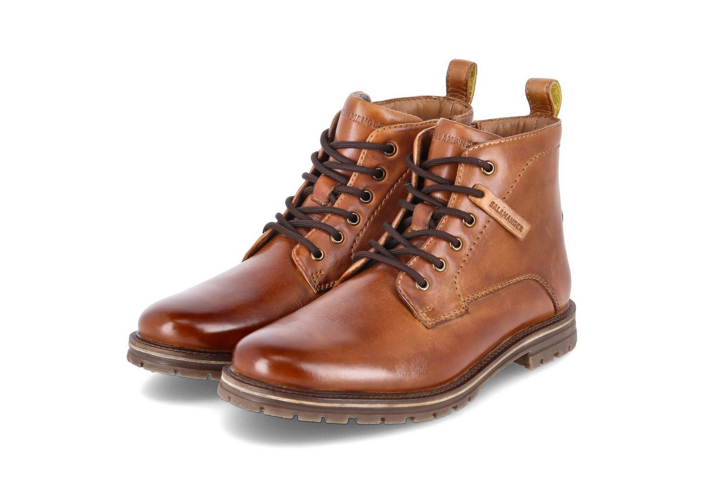Salamander E31AUZ311100-6300 Herren Glattleder braun Schnürstiefel
