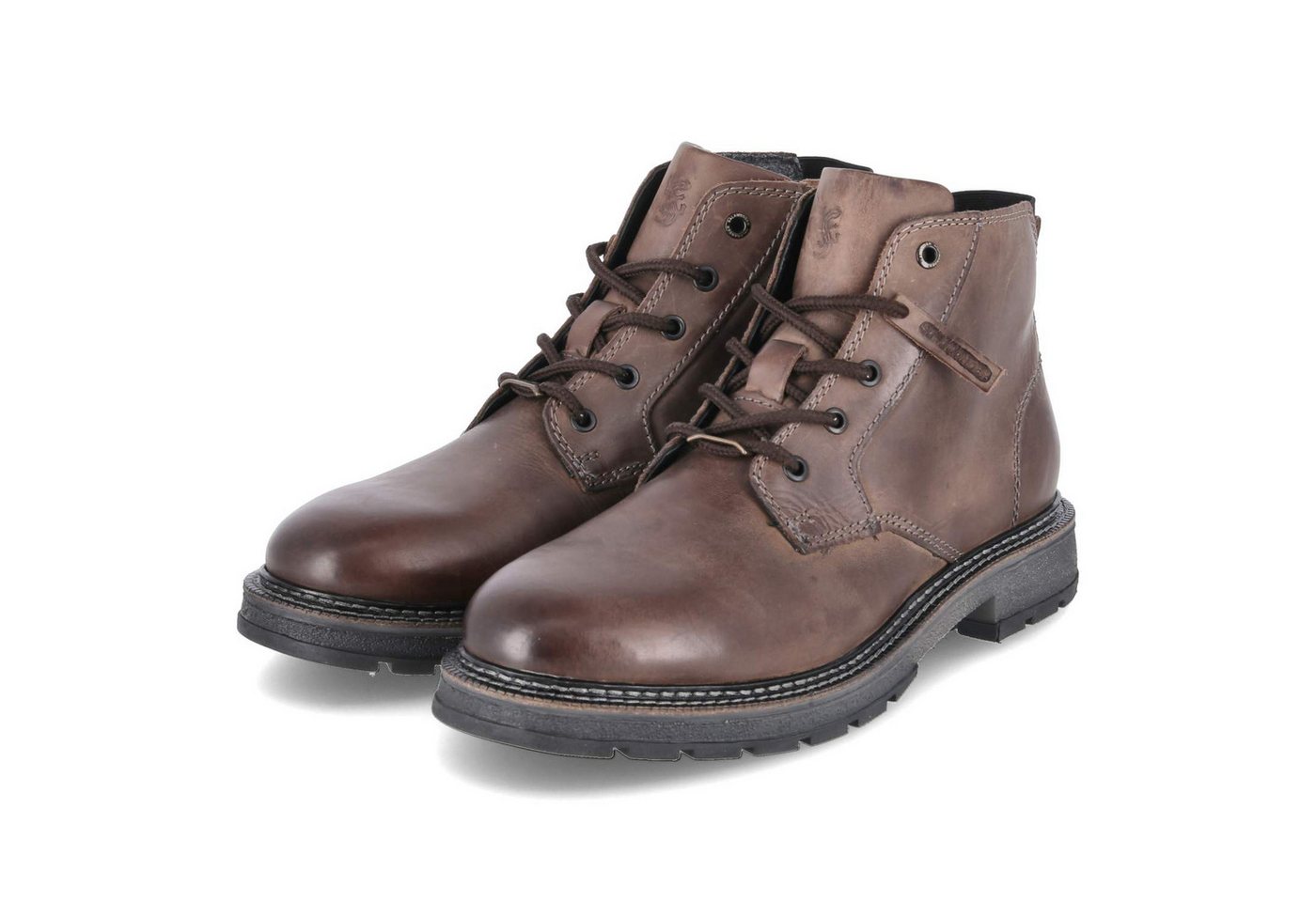 Salamander E31AV1301500-1100 Herren Glattleder grau Schnürstiefel