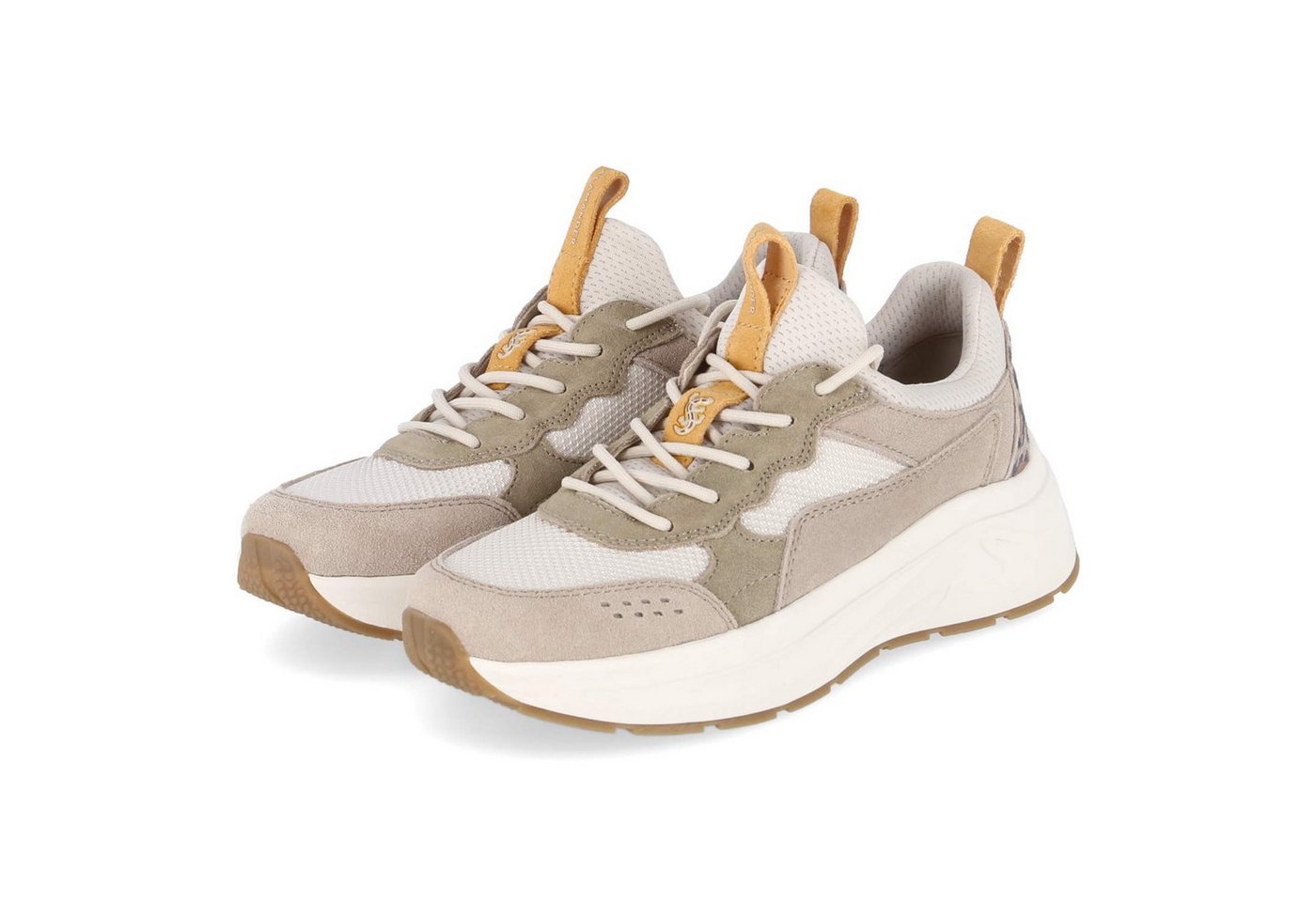 Salamander F31ARO601469-5282 Damen Leder & Textil beige Schnürschuh
