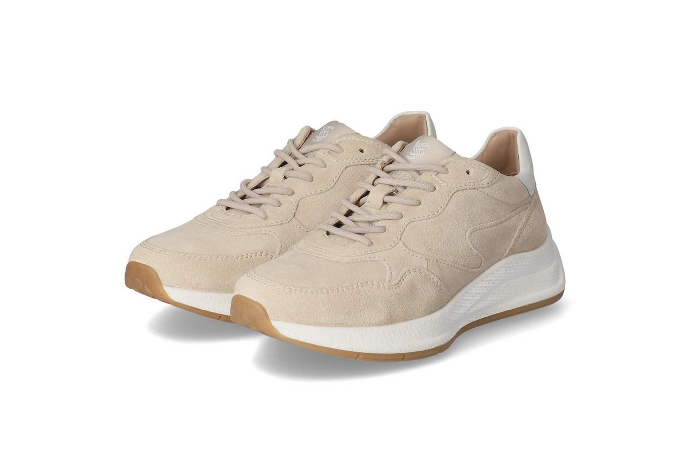 Salamander F31ARQ011440-5220 Damen Rauleder beige Schnürschuh