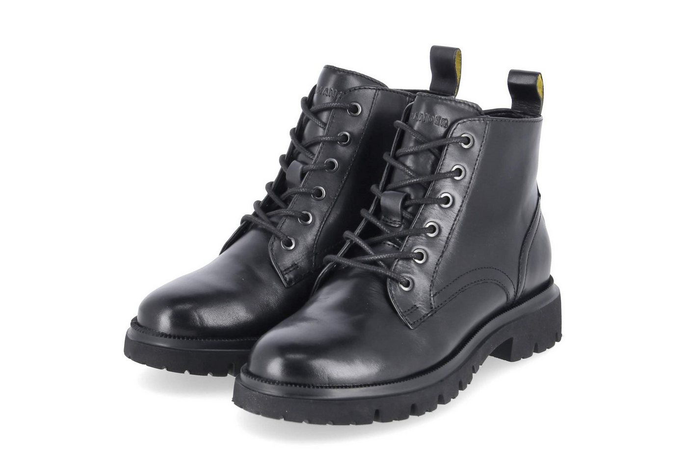 Salamander F31AU4311000-1000 Damen Glattleder schwarz Schnürstiefel