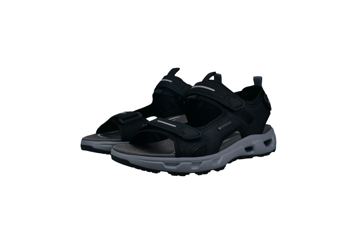 Salamander Sandale Trekkingsandale, Outdoorschuh, Sommerschuh mit Fußbett (schwarz)