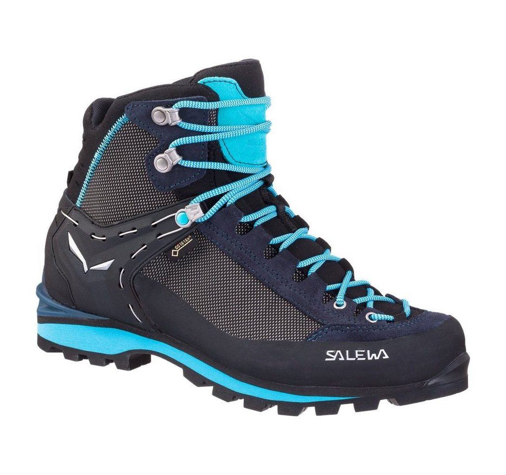 Salewa Crow GTX (Berg-Trekking, Veloursleder, wasserdicht) navyblau Damen Wanderschuh