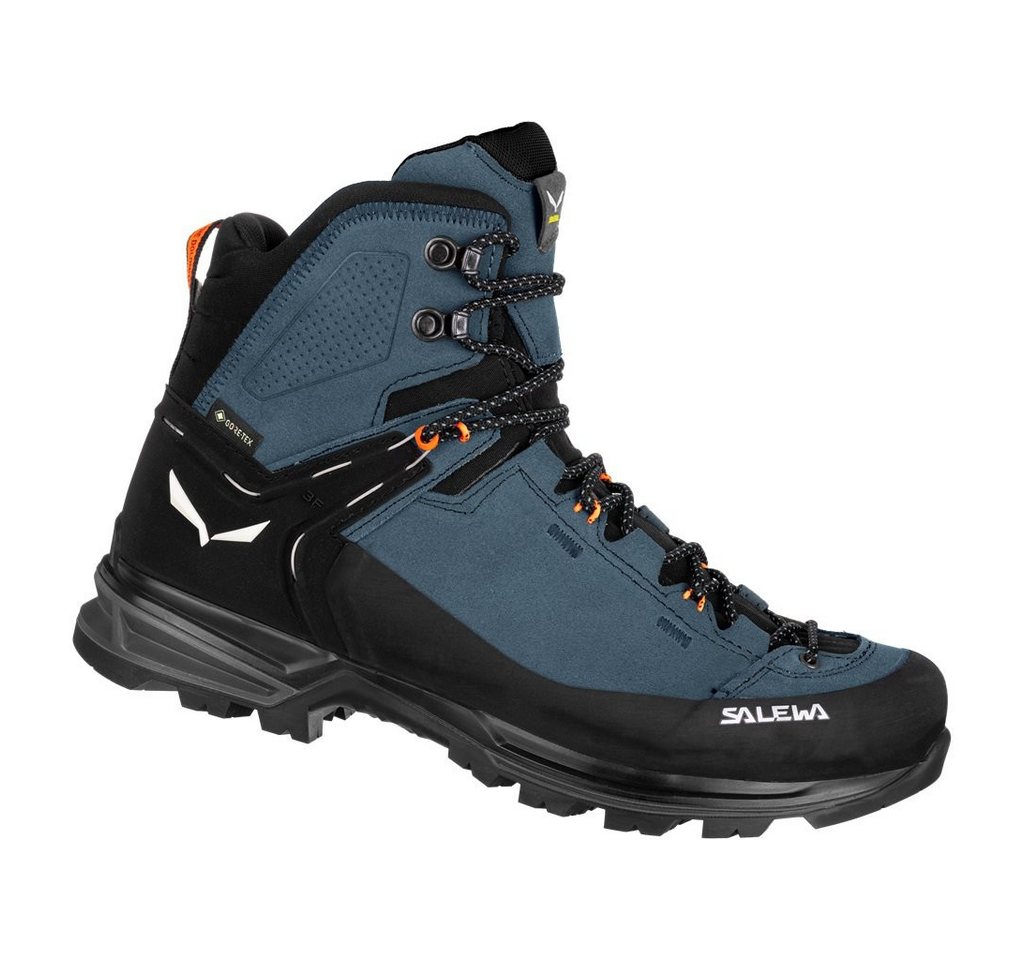 Salewa MTN Trainer 2 Mid GTX (Alpine, Veloursleder, wasserdicht) blau Herren Wanderschuh