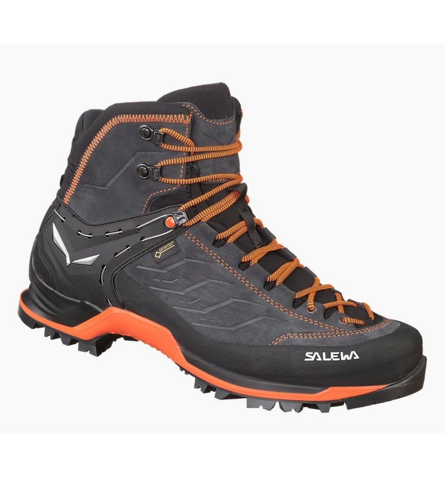 Salewa Mtn Trainer Mid GTX (Trekking, wasserdicht) asphaltgrau/orange Herren Wanderschuh