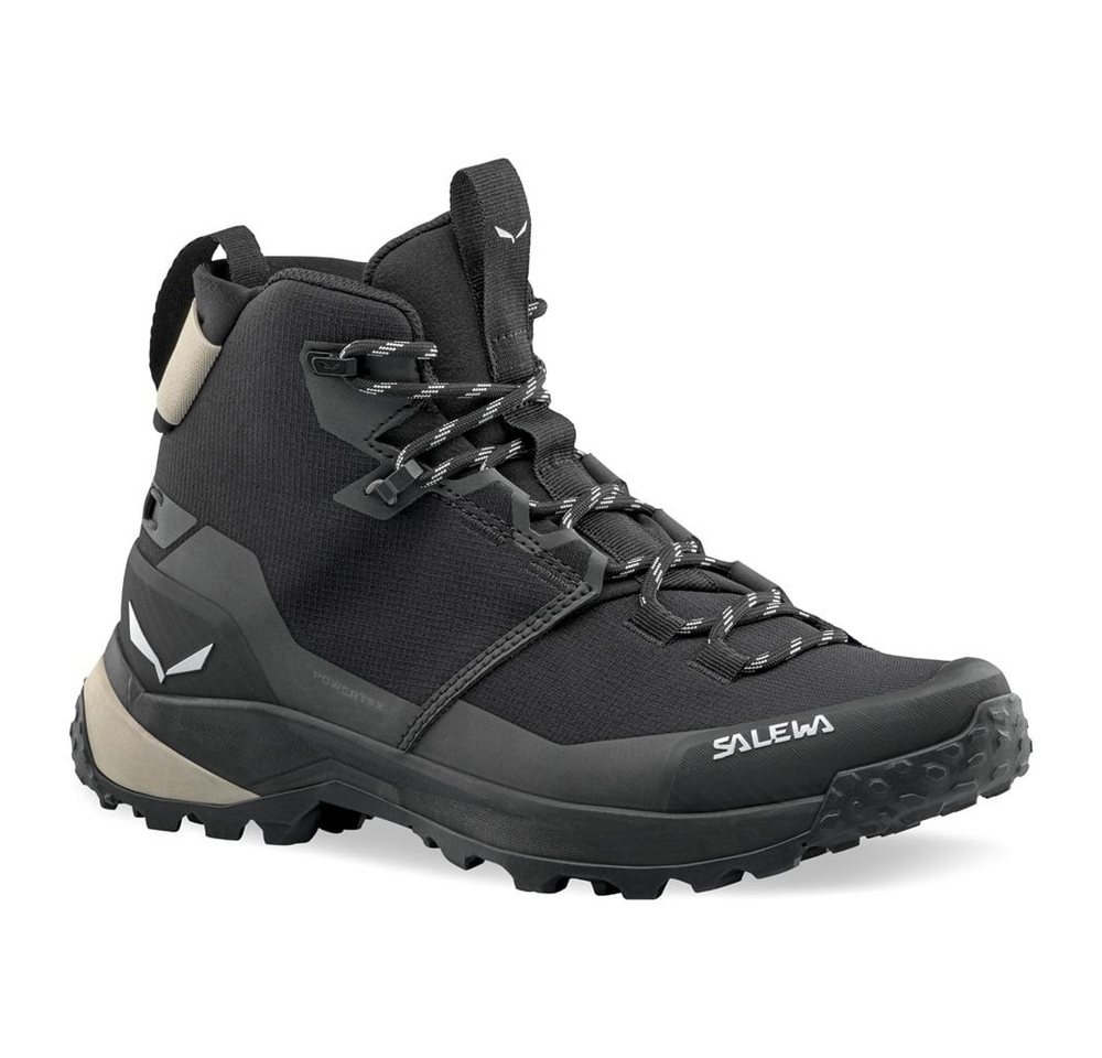 Salewa Puez 2 Mid Powertex (Trekking, wasserdicht, atmungsaktiv) schwarz Wanderschuh