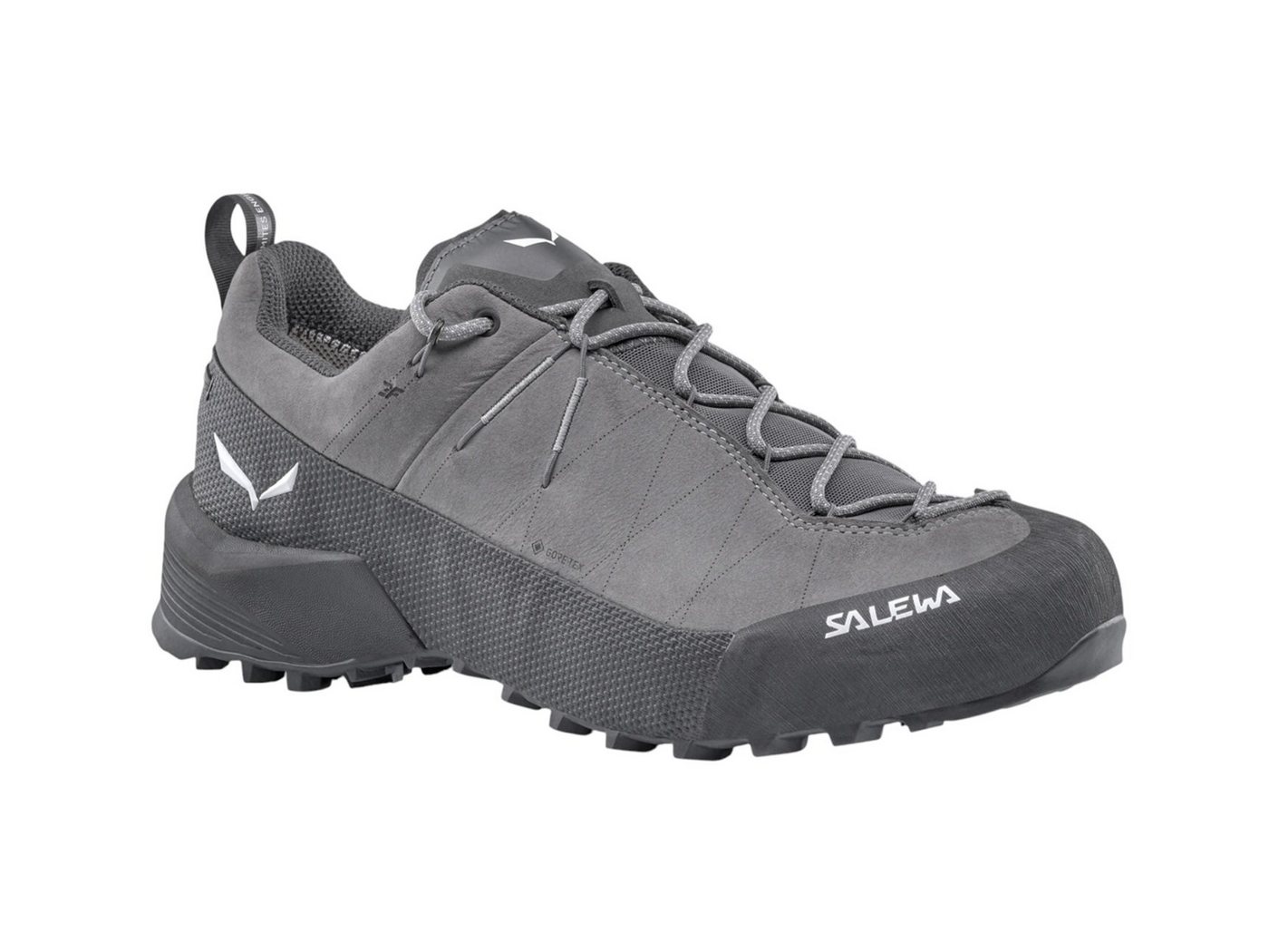 Salewa Wildfire Leather 2 GTX (Zustieg, Nubukleder, wasserdicht) grau/schwarz Wanderschuh