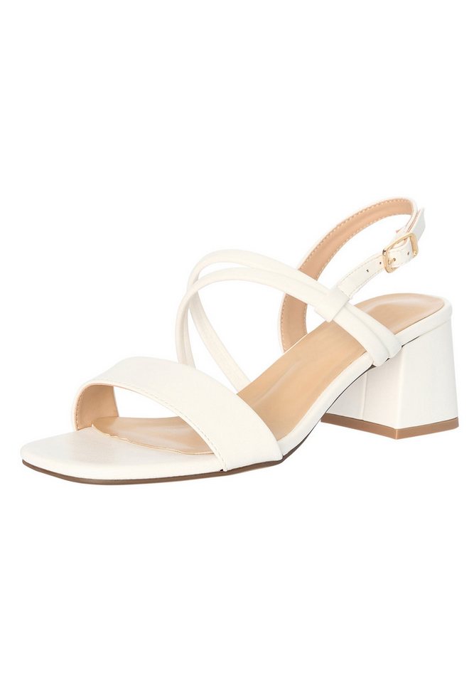 Salinyang Sommerliche Damen Sandaletten mit Blockabsatz & Riemchen Sandalette