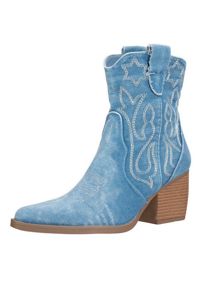 Salinyang Stiefeletten Stiefelette (hell jeans)