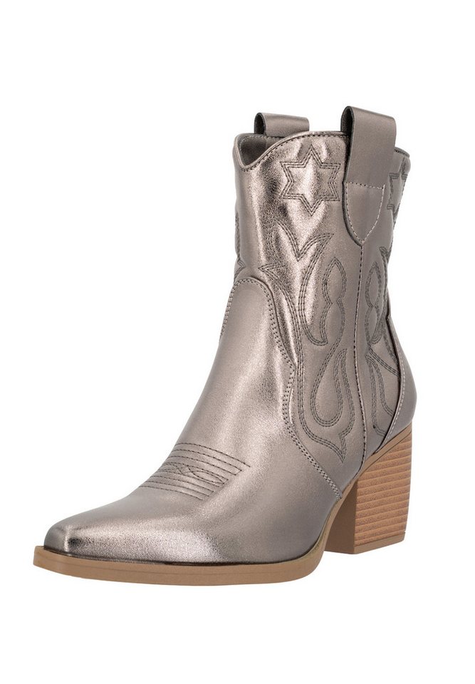 Salinyang Stiefeletten Stiefelette (silber)