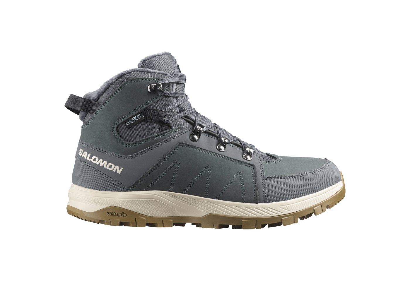 Salomon OUTCHILL TS WP Winterstiefel Winterschuhe, Winterboots, Snowboots, wasserdicht (grau)