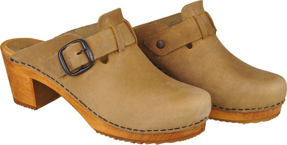 Sanita WOOD-MALULO SQUARE OPEN Clog