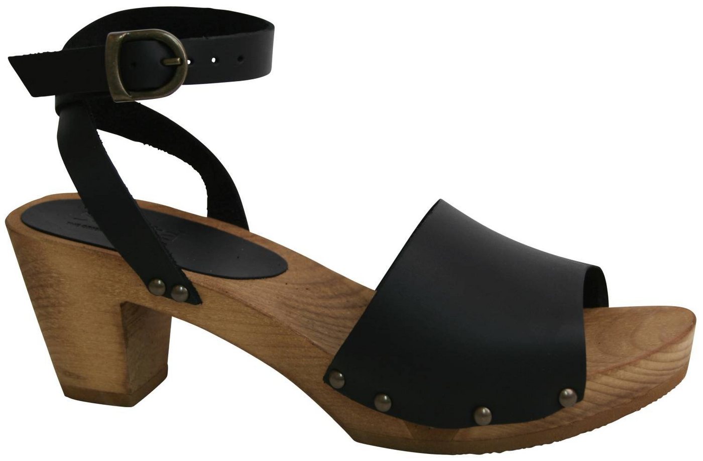 Sanita Wood Yara Square Flex Sandal Clog