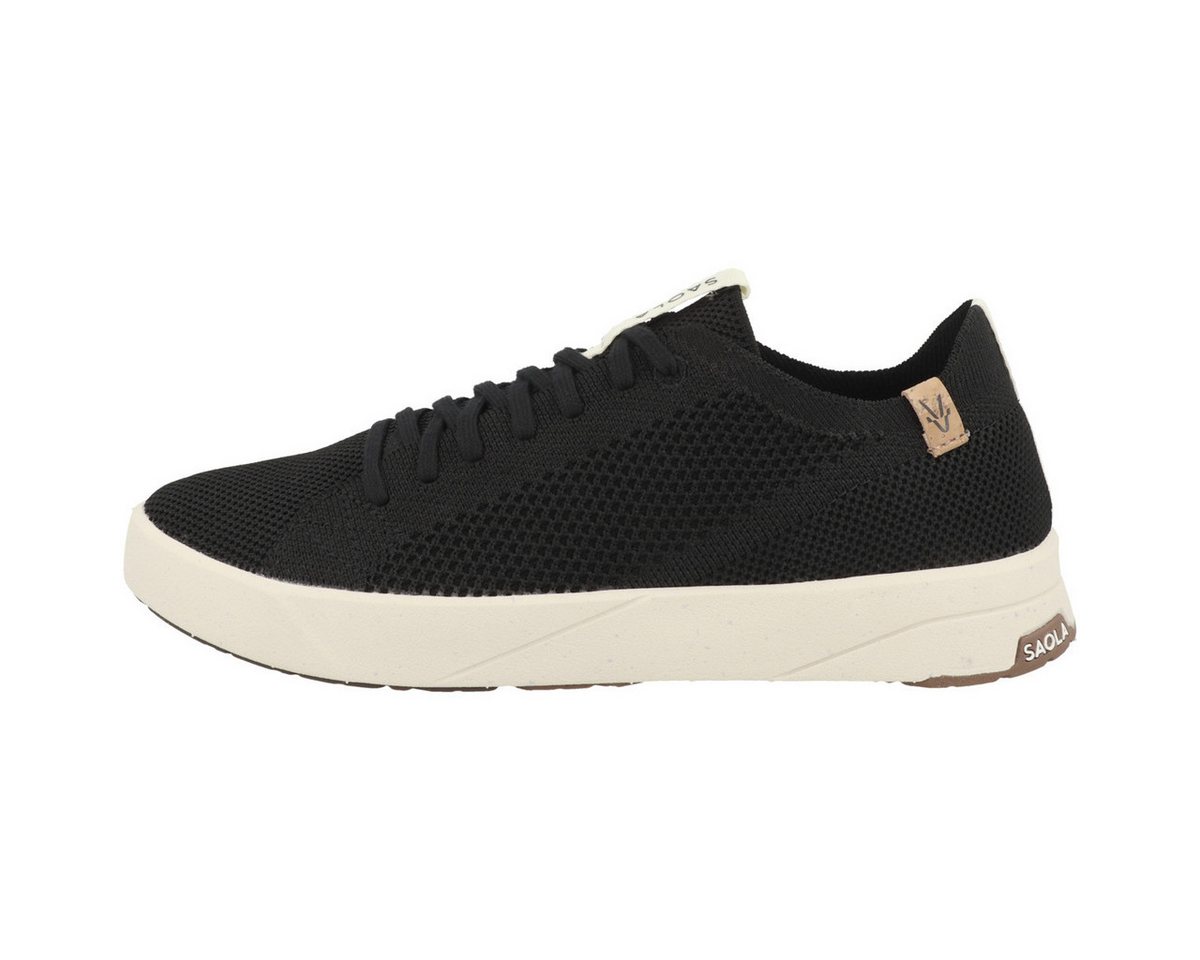 SAOLA Cannon Knit W 2.0 Damen Sneaker Turnschuhe, Sportschuhe, Freizeitschuhe, Halbschuhe, Schnürschuhe (schwarz)