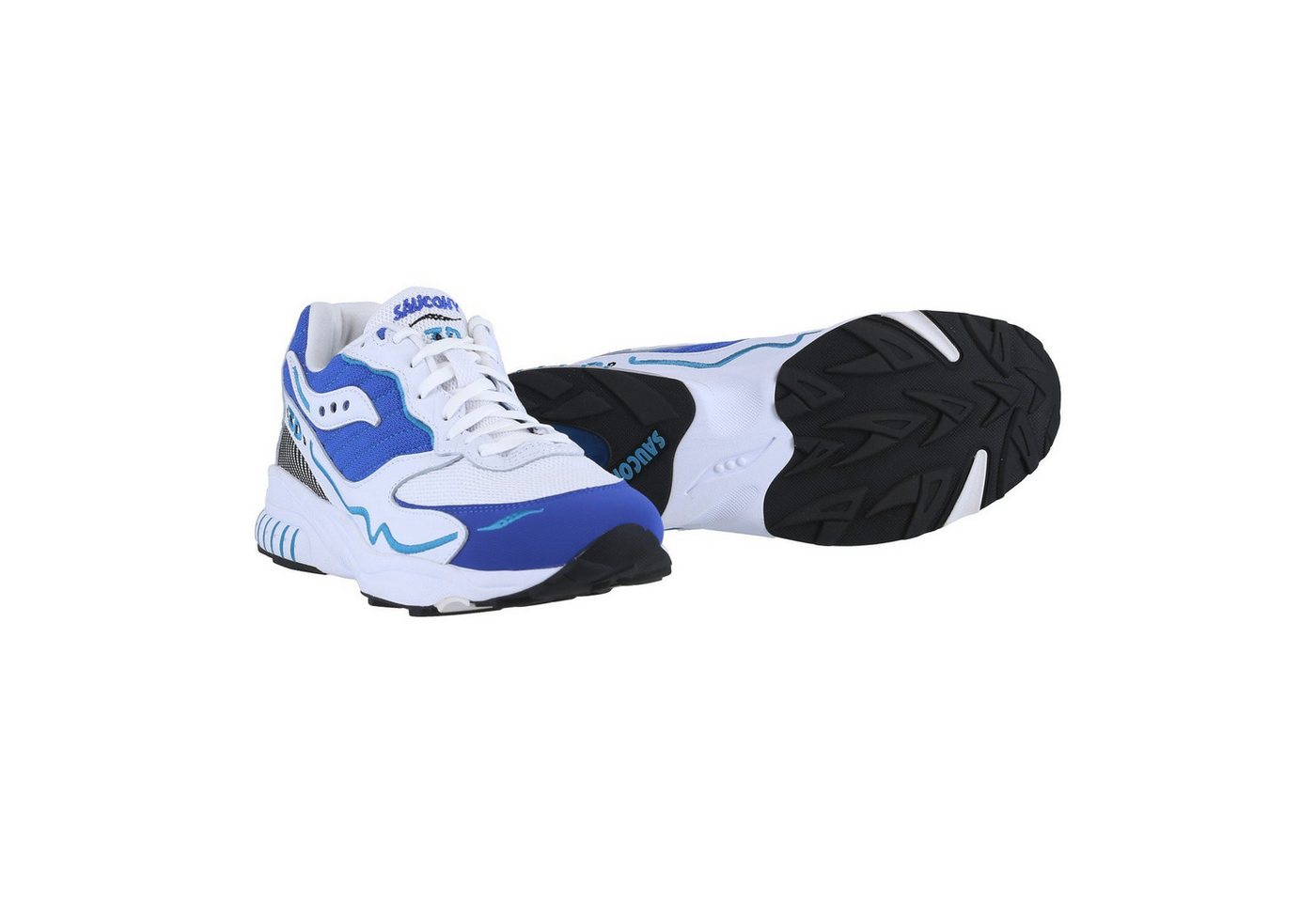 Saucony 3D Grid Hurricane weiss/blau Herren Sneaker