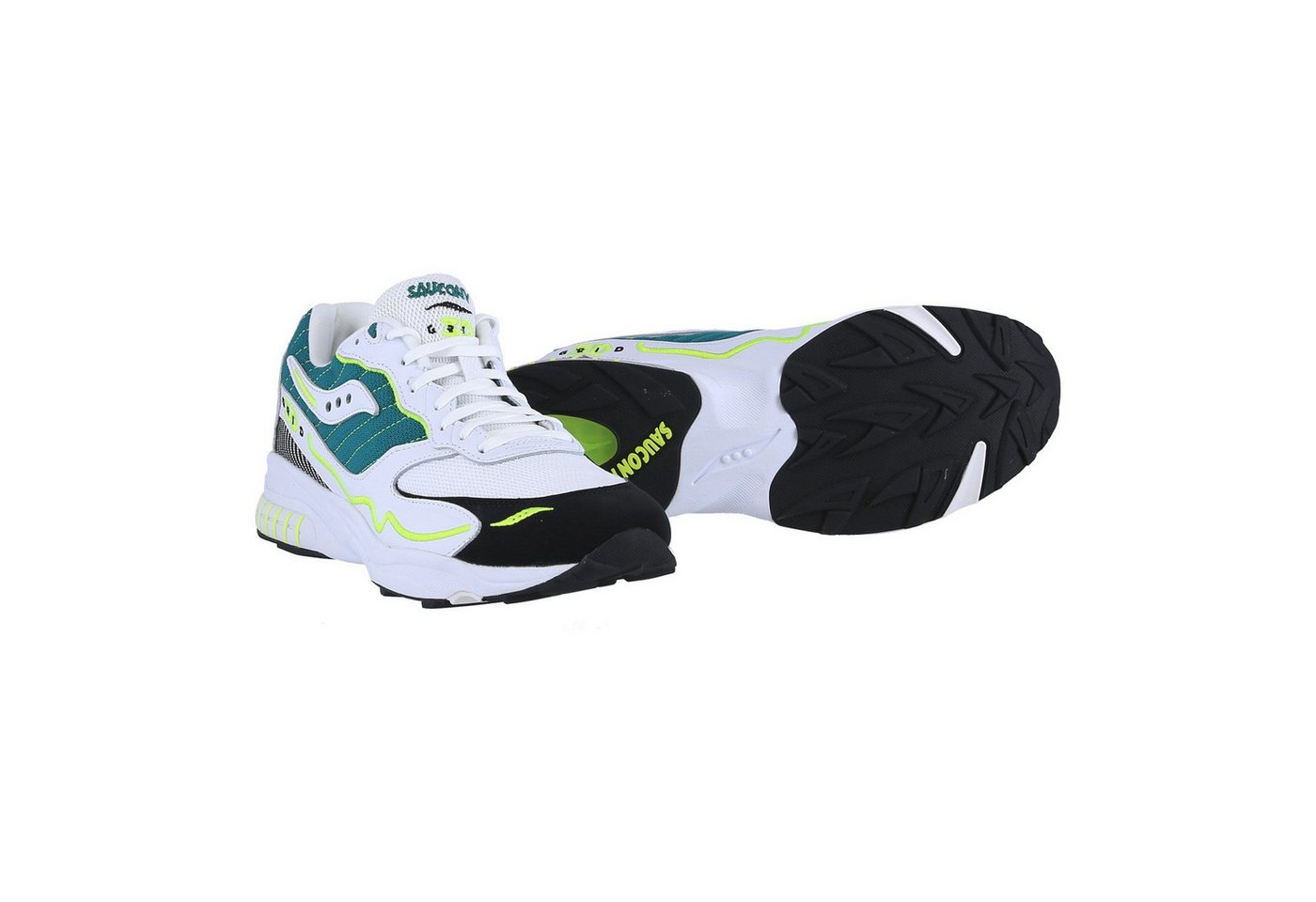 Saucony 3D Grid Hurricane weiss/grün Herren Sneaker