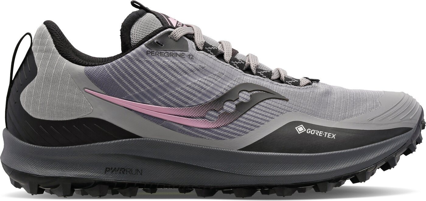 Saucony Peregrine 12 GTX Damen Laufschuh grau/schwarz Laufschuh