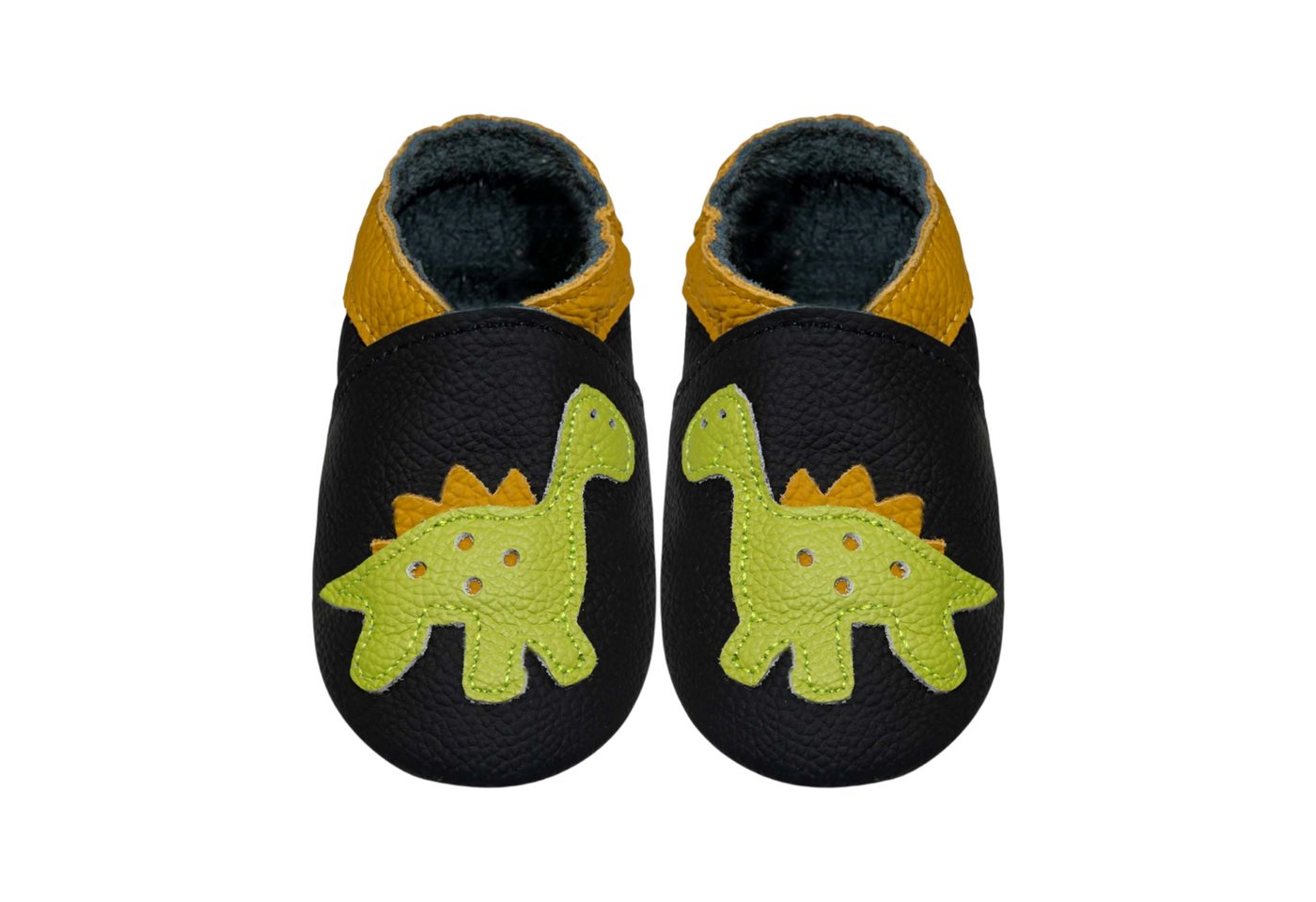 Sayoyo Weiche 100% Leder Lauflernschuhe Hausschuhe Lederpuschen Dinosaurier Lauflernschuh