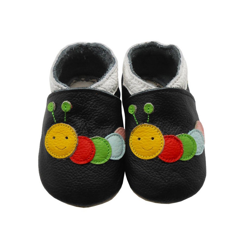 Sayoyo Weiche Leder Krabbelschuhe Lauflernschuhe Hausschuh Lederpuschen Raupe Lauflernschuh (100% Leder)