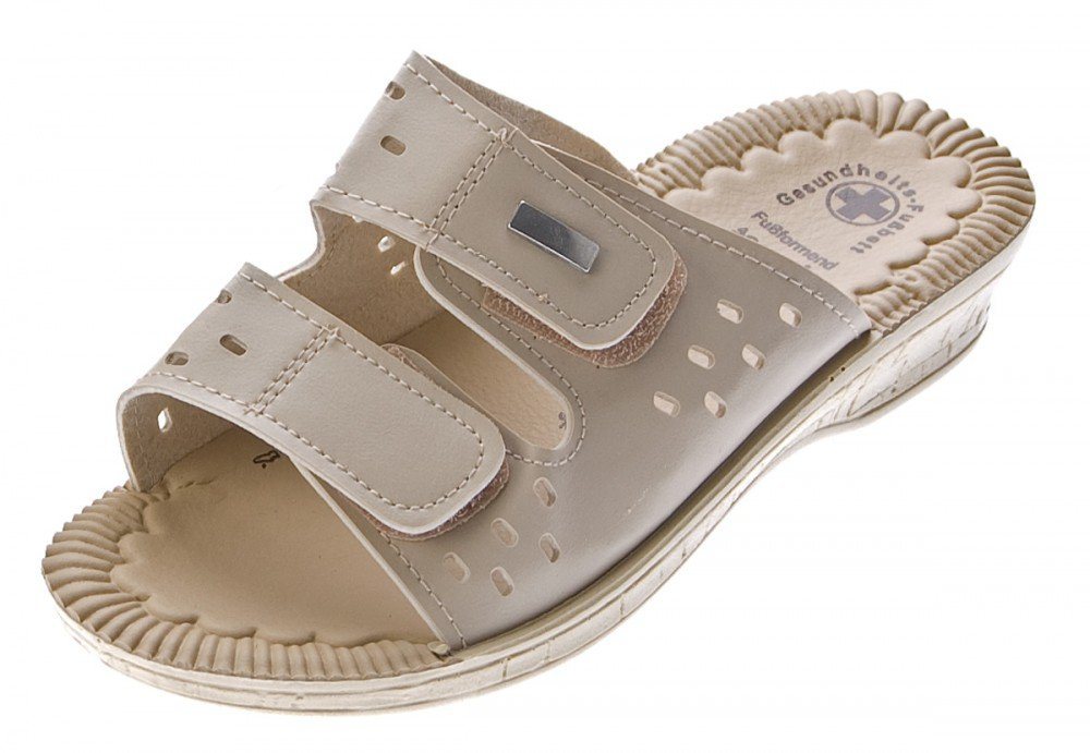 Scandi Clogs Pantoletten Latschen Gesundheits Schuhe Sandale Gel-Effekt