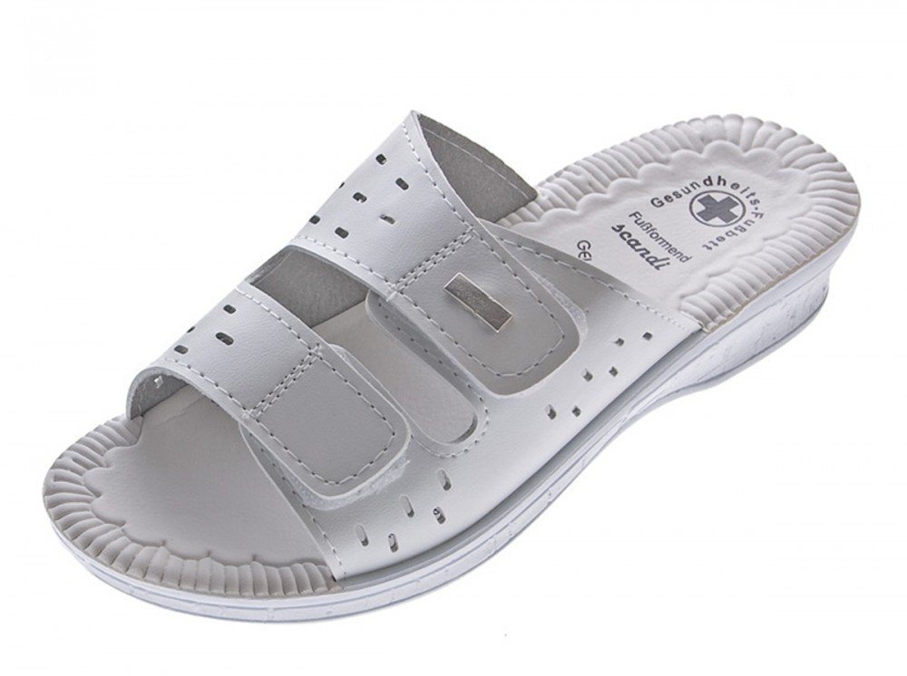 Scandi Clogs Pantoletten Latschen Gesundheits Schuhe Sandale Gel-Effekt