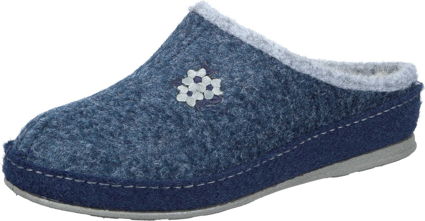 SCHAWOS Hausschuhe Hausschuh aus Filz (blau)