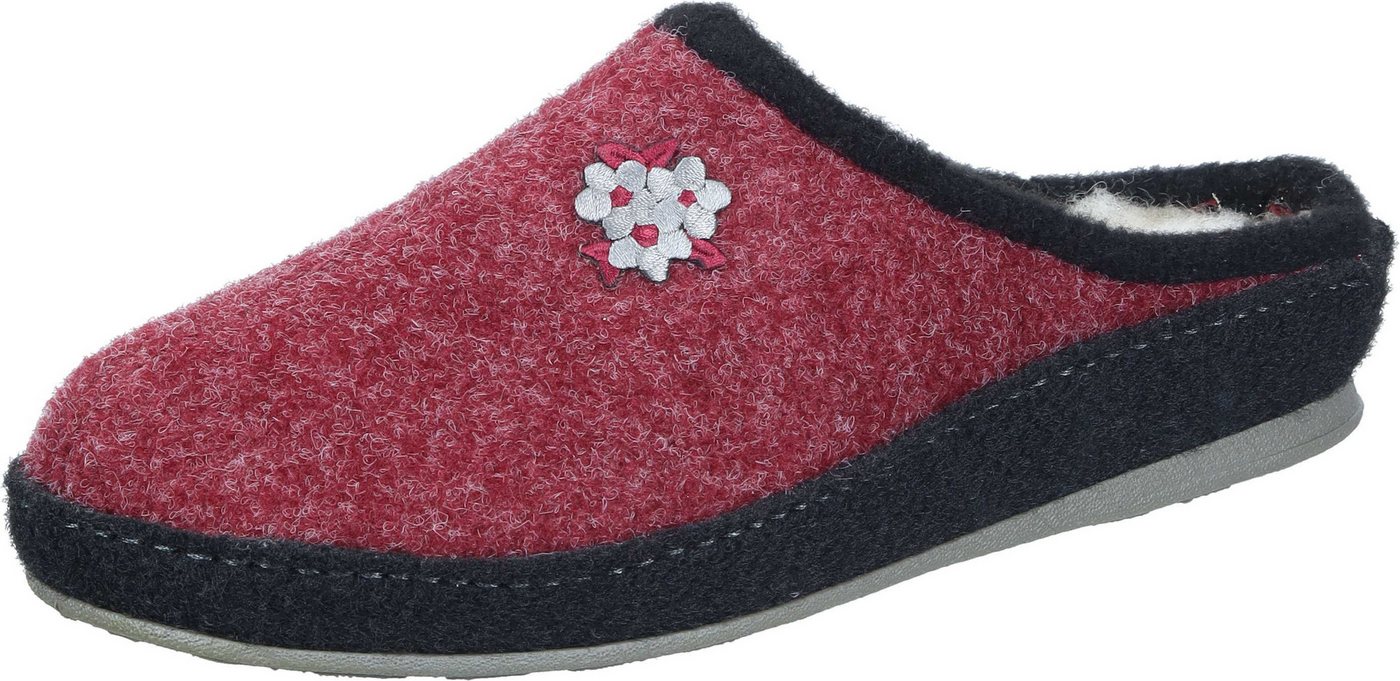 SCHAWOS Hausschuhe Hausschuh aus Filz (rot)